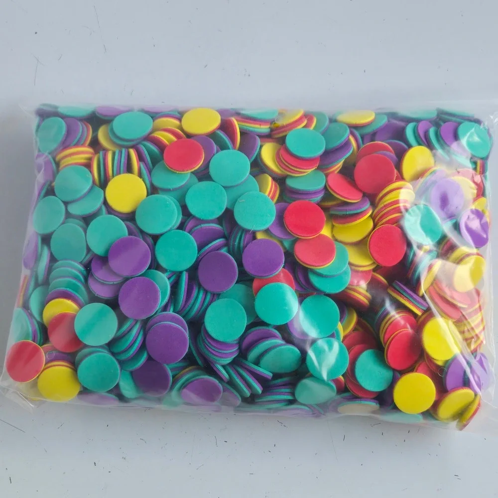 1000 EVA 2-Color Counters MAC050 Foam Math Manipulatives Educational Tokens Bulk